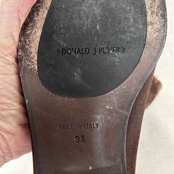 VTG Donald J Pliner suede southwest embroidered square toe loafers Sz 9 1/2M main image 4